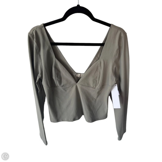 Top Long Sleeve By Free People In Green, Size: Xl