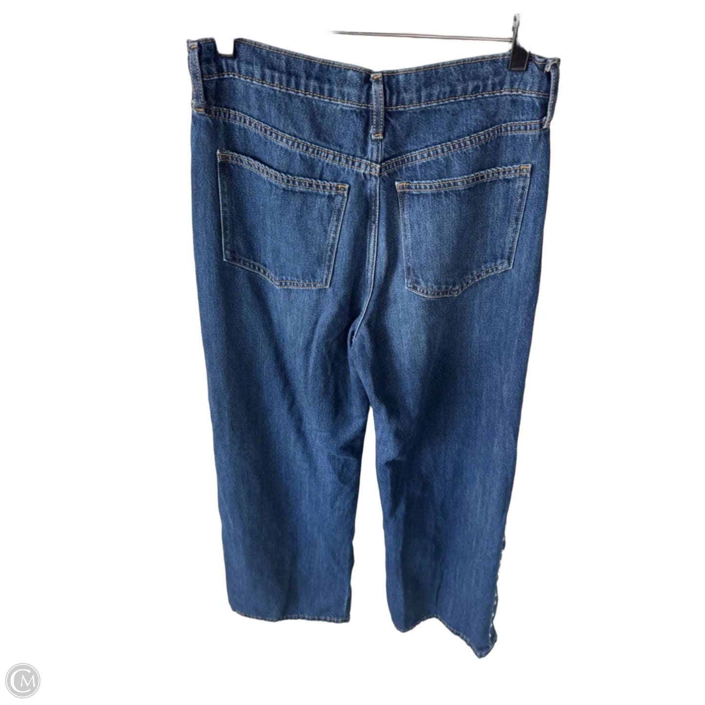 Jeans Wide Leg By Gap In Blue Denim, Size: 6l