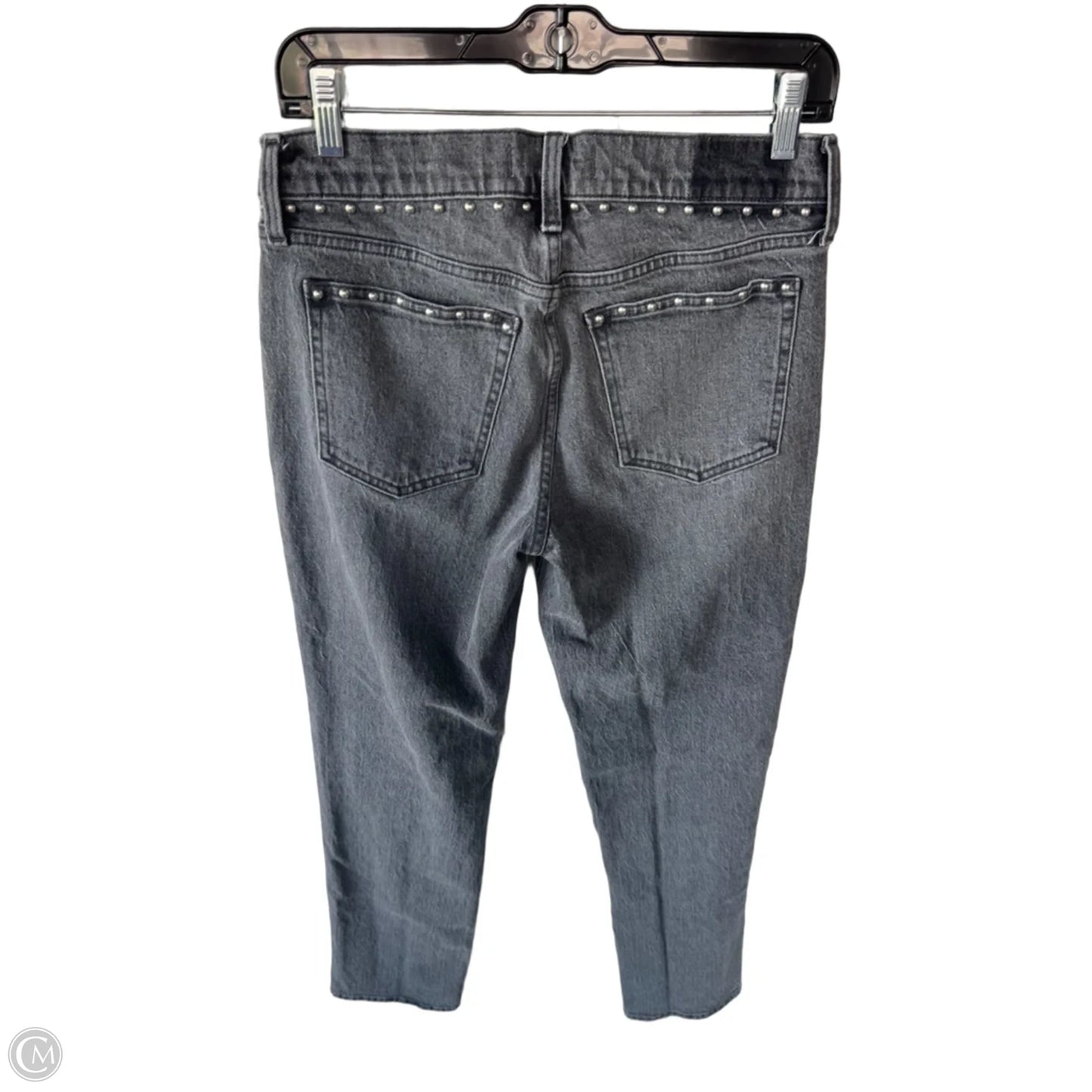 Jeans Straight By Abercrombie And Fitch In Grey Denim, Size: 6l
