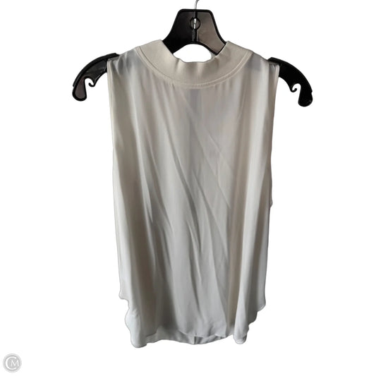 Top Sleeveless By Loft In Cream, Size: L