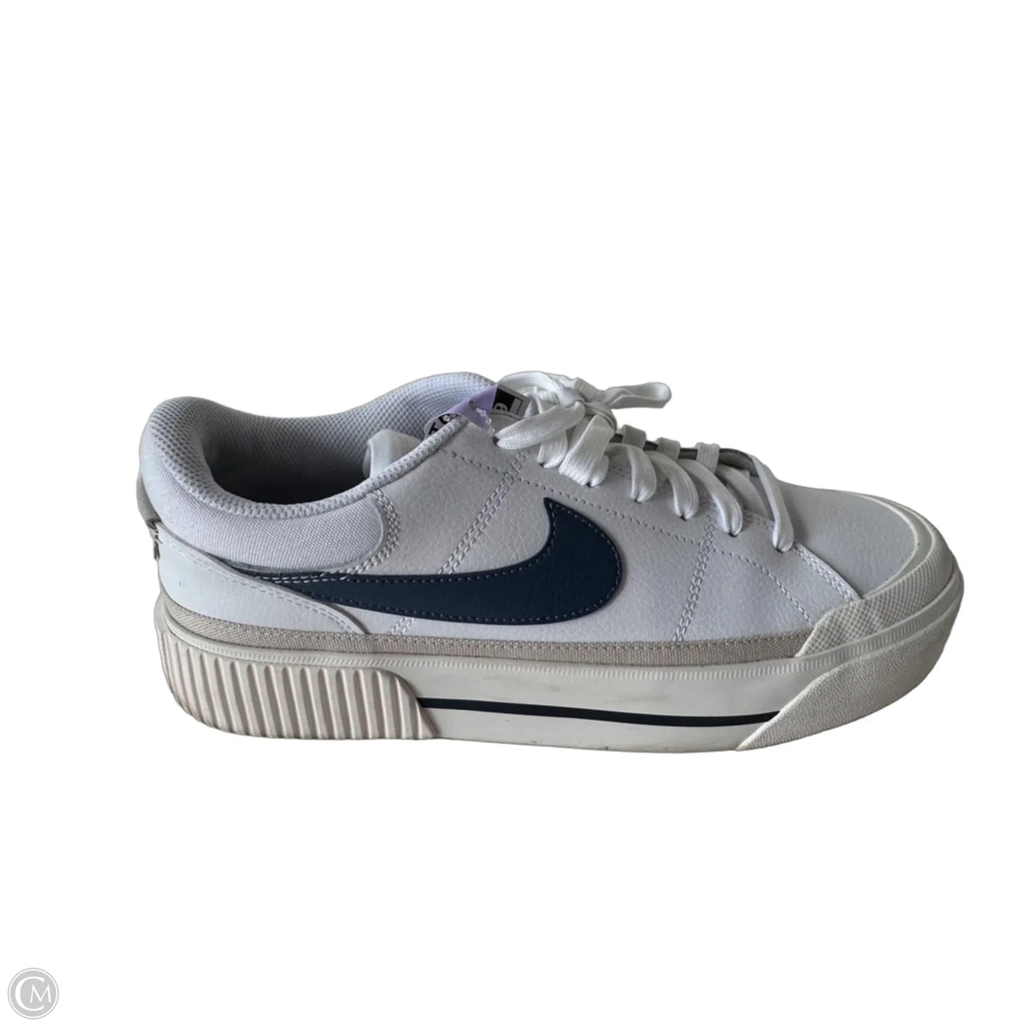 Shoes Sneakers By Nike In Blue & White, Size: 10