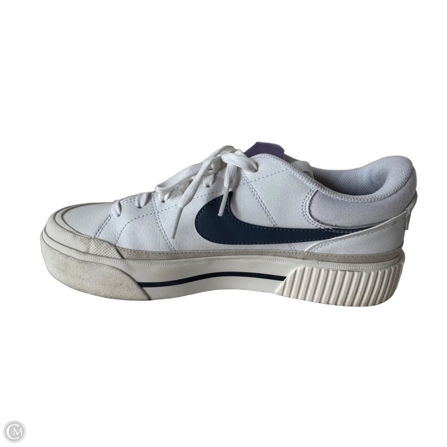 Shoes Sneakers By Nike In Blue & White, Size: 10