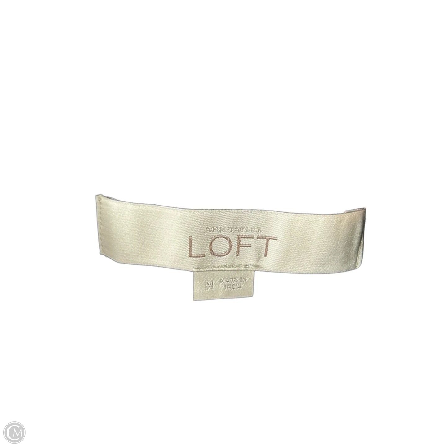 Dress Work By Loft In Black & White, Size: M
