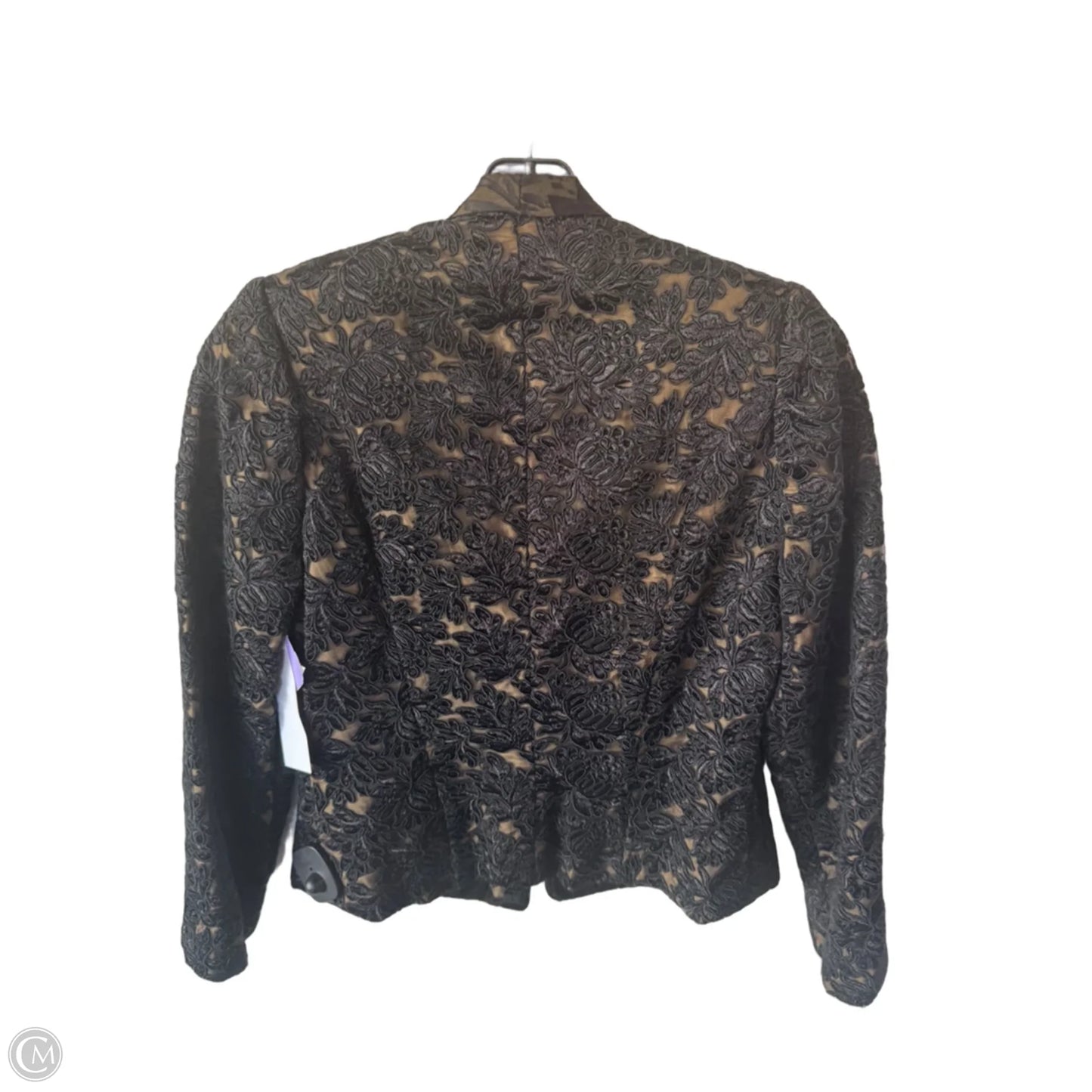 Blazer By Clothes Mentor In Black & Brown, Size: S