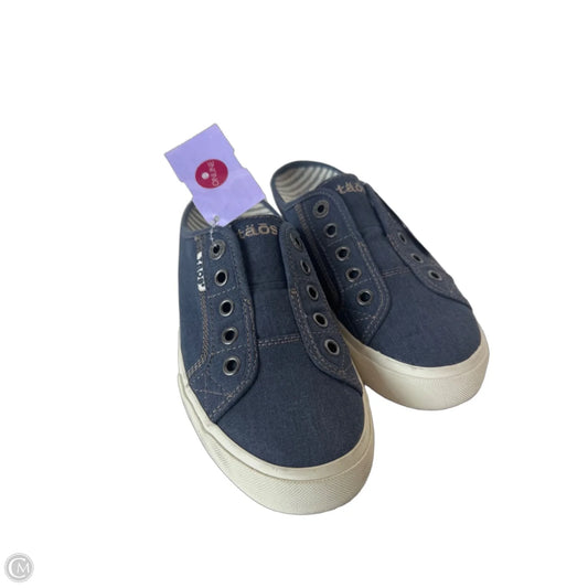Shoes Sneakers By Taos In Blue Denim, Size: 7