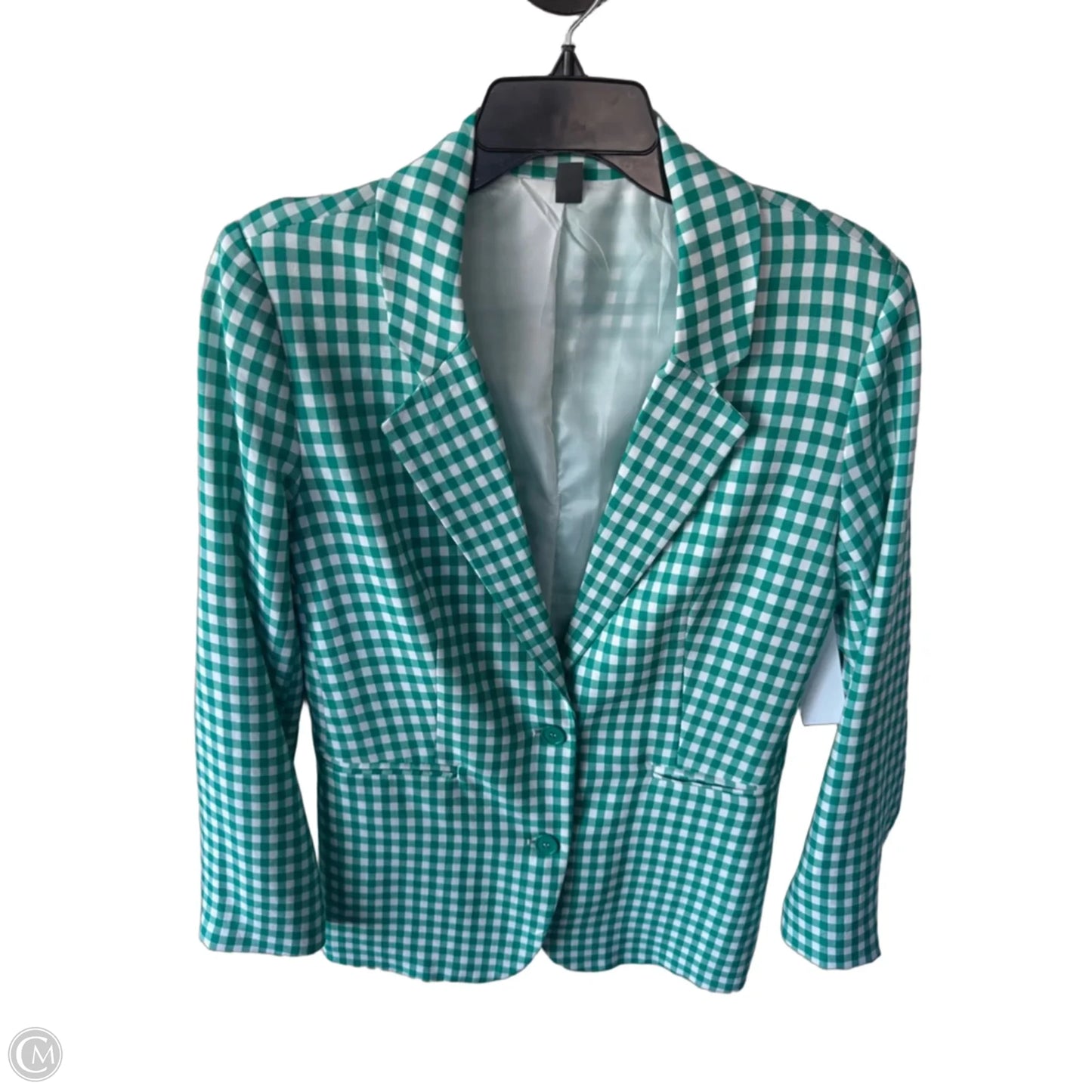 Blazer By Alya In Green & White, Size: M