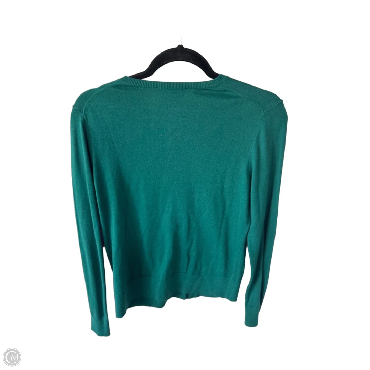 Sweater Cardigan By Ann Taylor In Green, Size: M