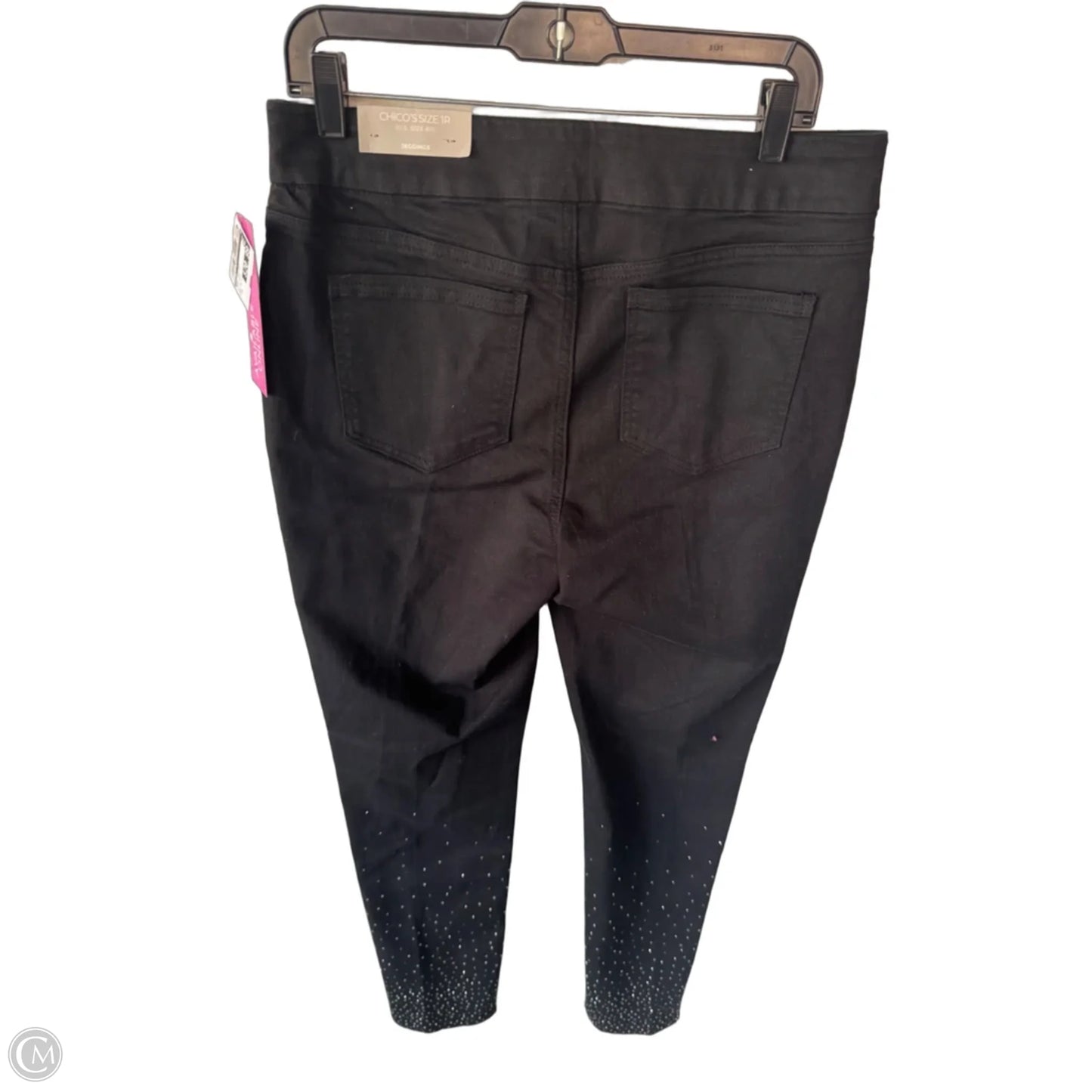 Jeans Jeggings By Chicos In Black Denim, Size: 8