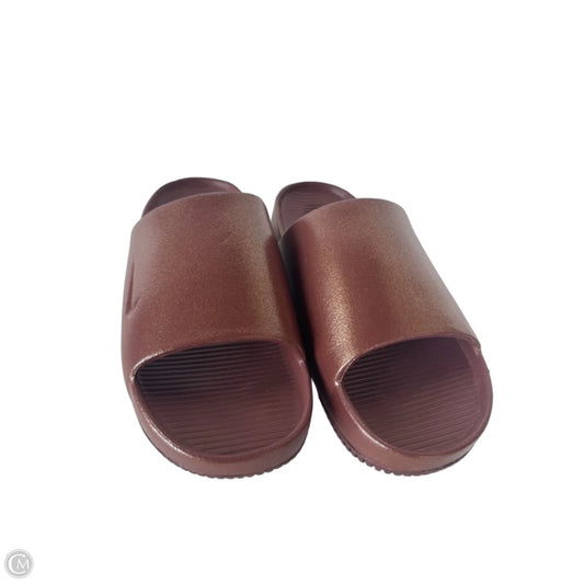 Sandals Flats By Nike In Brown, Size: 8
