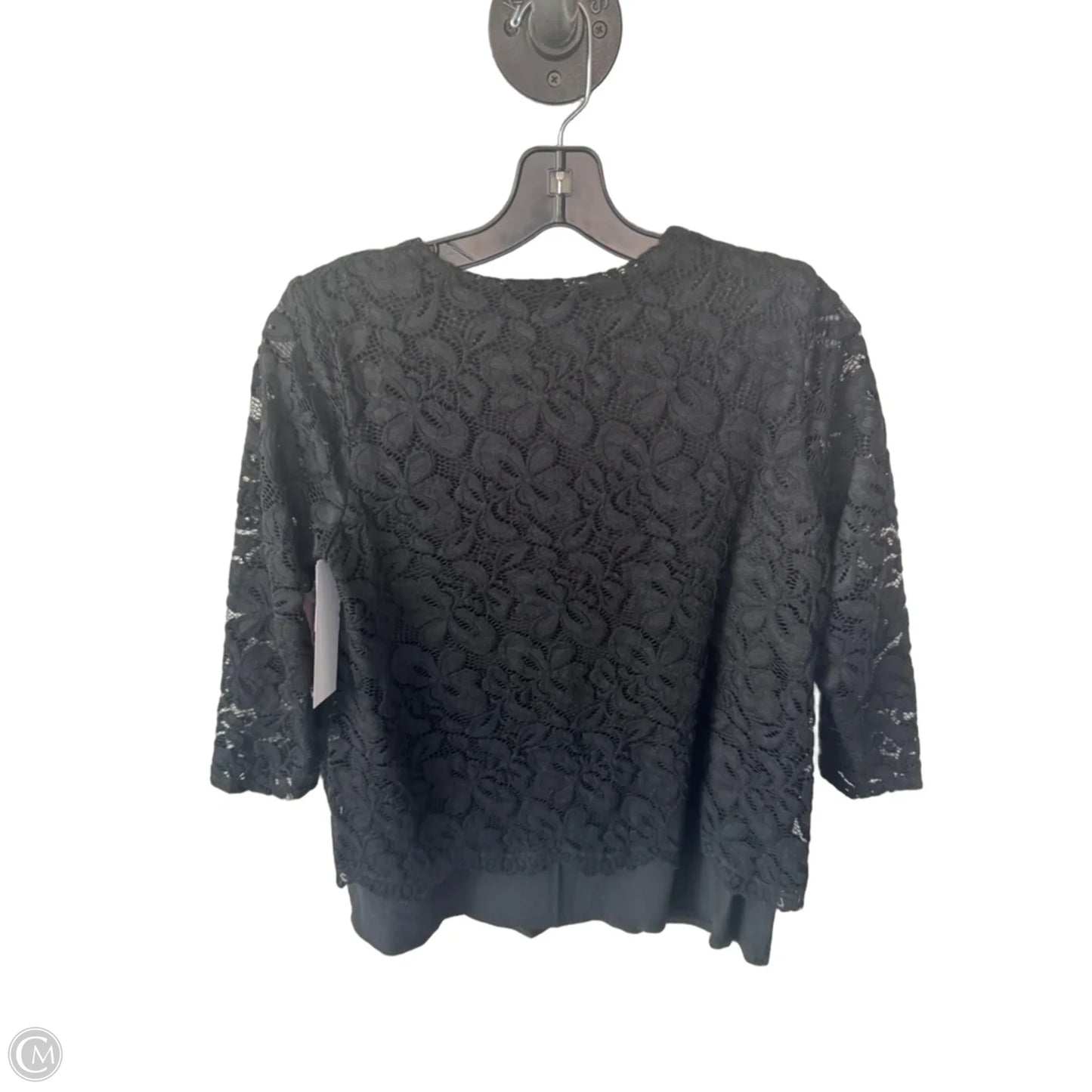 Top 3/4 Sleeve By J. Jill In Black, Size: S