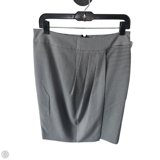 Skirt Midi By Calvin Klein In Black & White, Size: 10