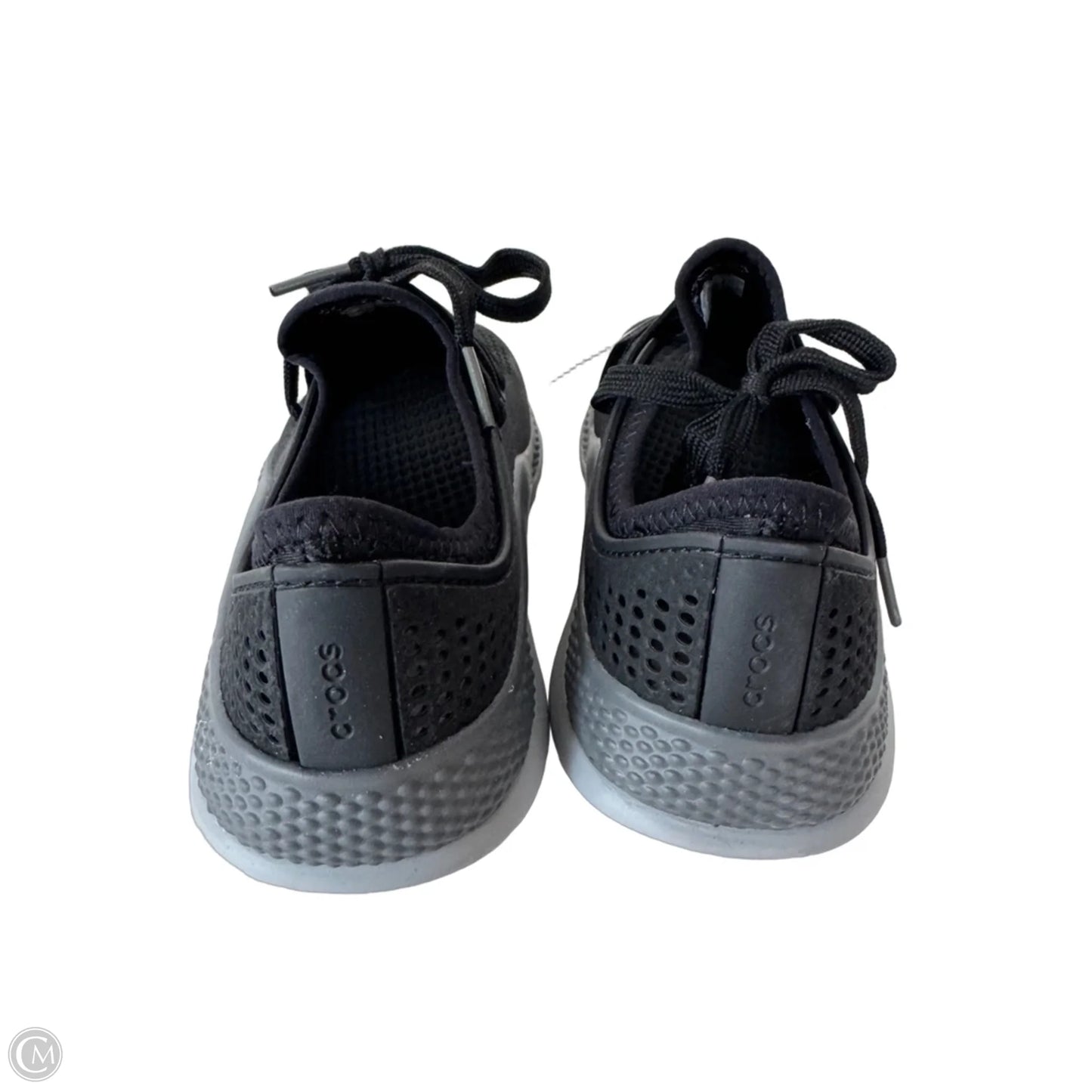Shoes Athletic By Crocs In Black & Grey, Size: 7