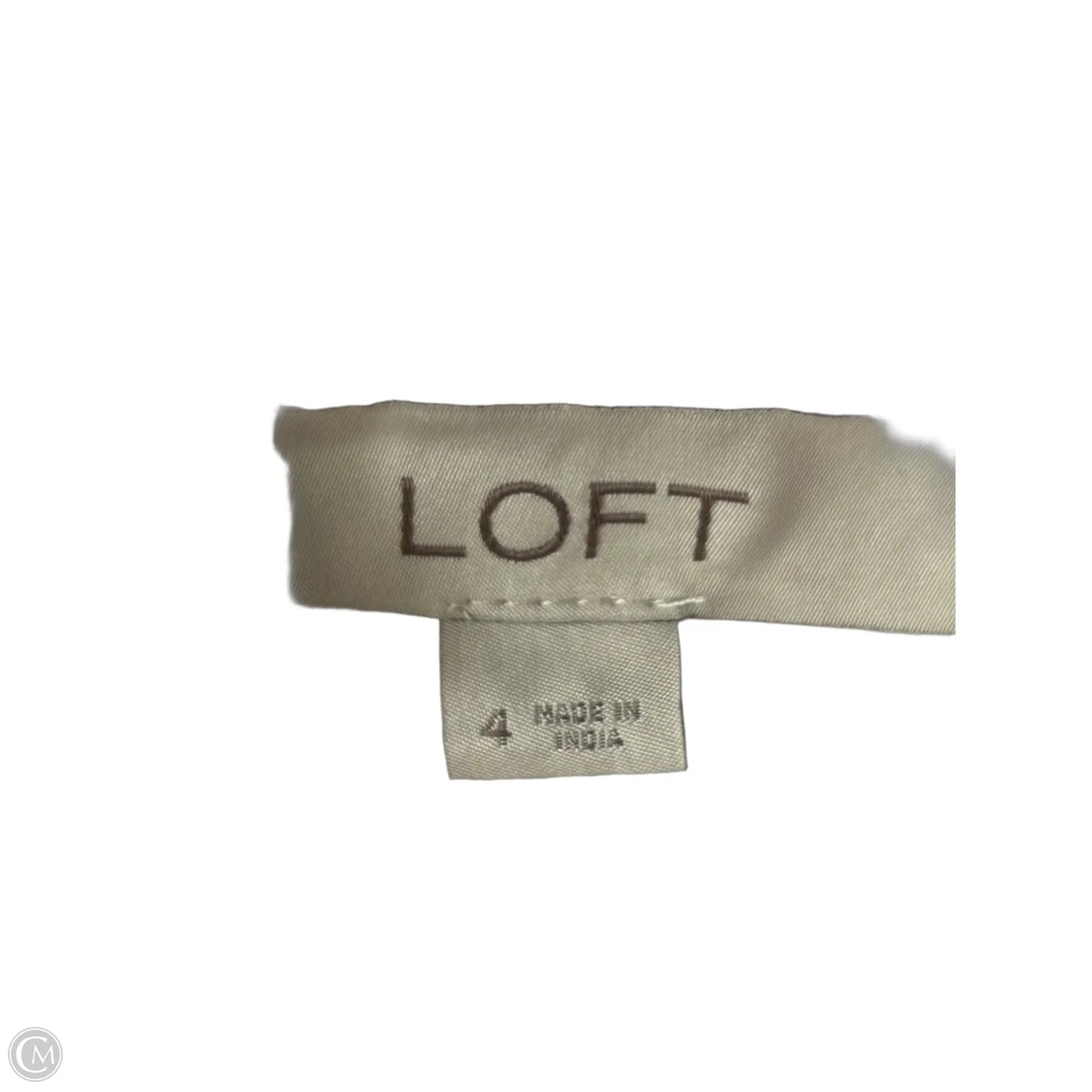 Tunic Long Sleeve By Loft In White, Size: S