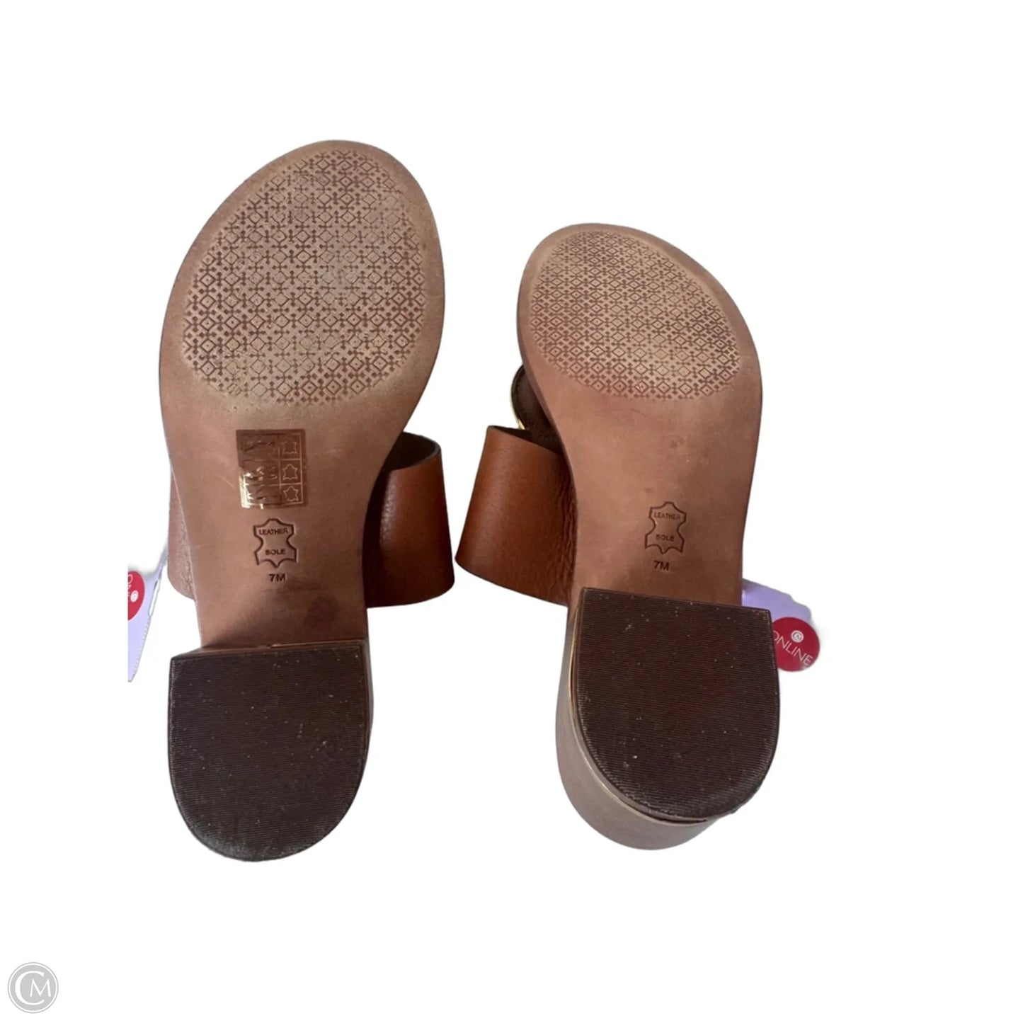 Sandals Designer By Tory Burch In Brown, Size: 7