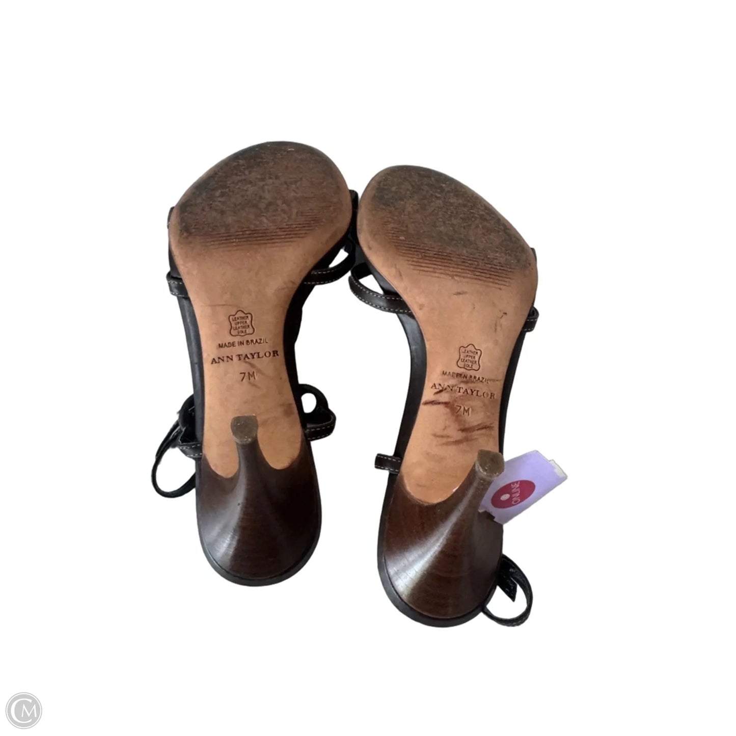Sandals Heels Stiletto By Ann Taylor In Brown, Size: 7