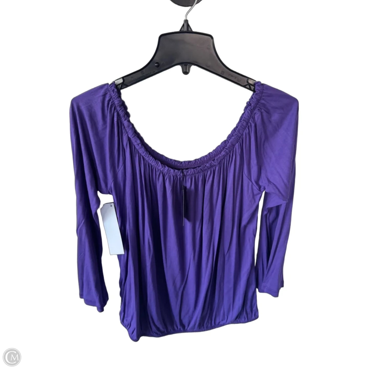 Top Long Sleeve By Lascana In Purple, Size: L