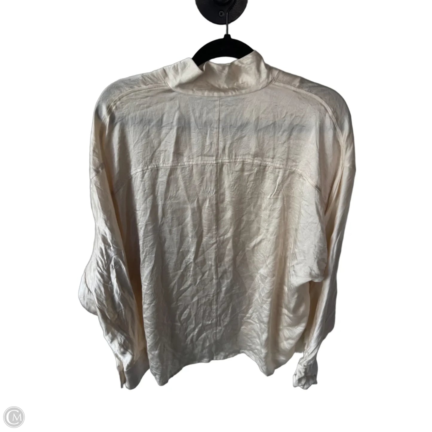 Top Long Sleeve By Vince In Gold, Size: L