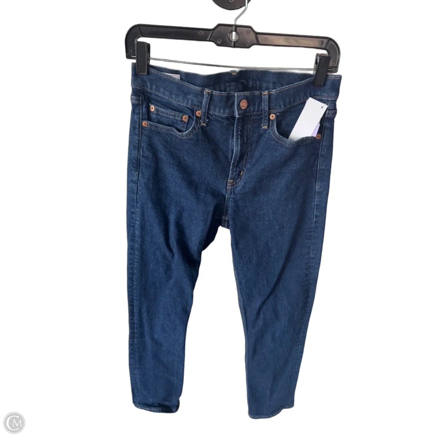 Jeans Straight By Gap In Blue Denim, Size: 6l