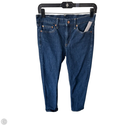 Jeans Straight By Gap In Blue Denim, Size: 6l
