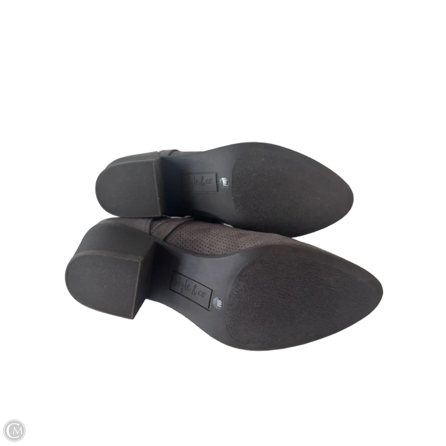 Boots Ankle Heels By Style And Company In Grey, Size: 8