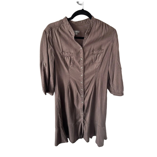 Dress Casual Midi By J. Jill In Brown, Size: M