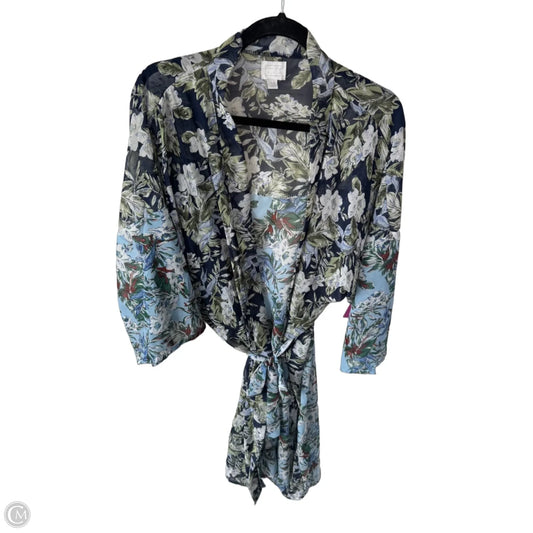 Kimono By 14th And Union In Blue & Green, Size: Osfm