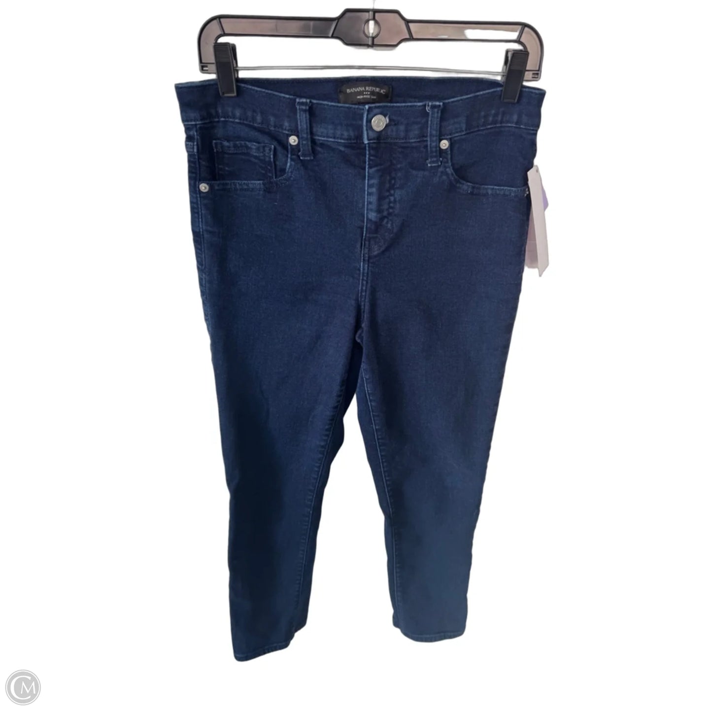 Jeans Straight By Banana Republic In Blue Denim, Size: 6