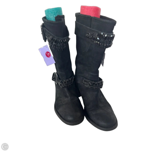 Boots Designer By Vera Wang In Black, Size: 6.5