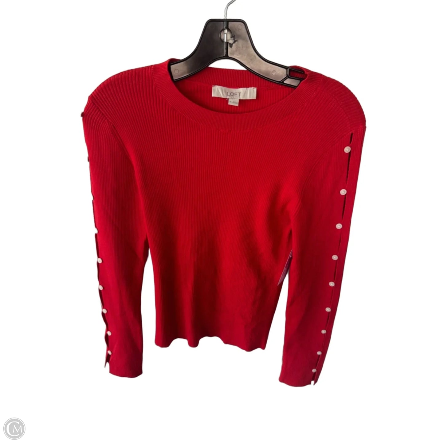 Sweater By Loft In Red, Size: M