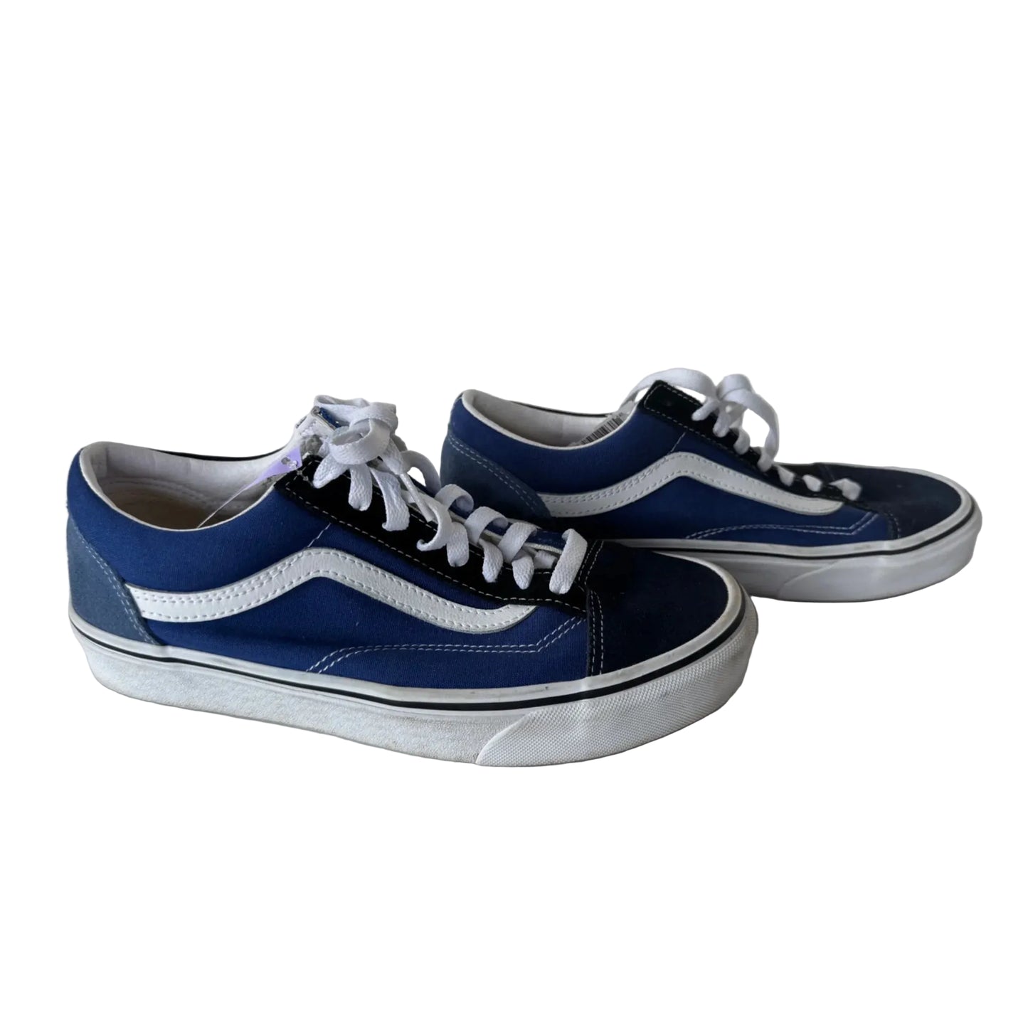 Shoes Sneakers By Vans In Blue & White, Size: 9.5