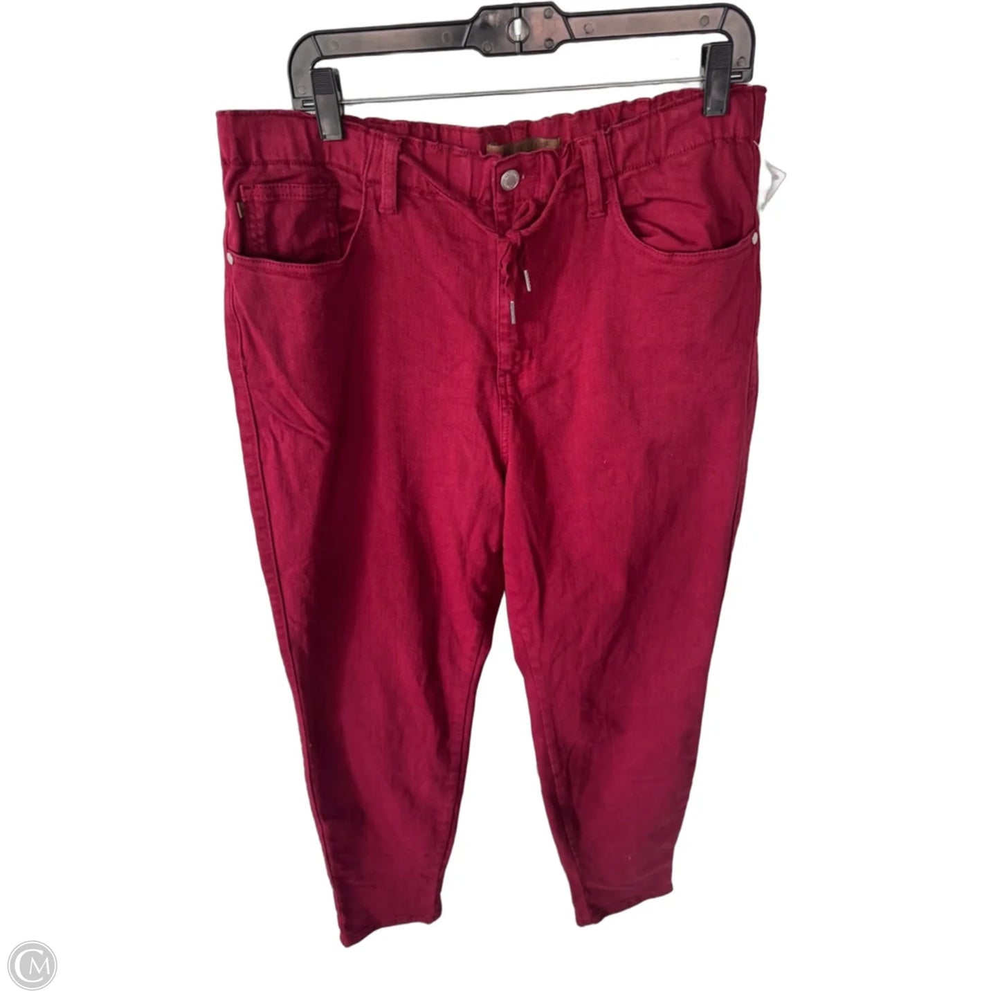 Jeans Straight By Judy Blue In Red Denim, Size: 14