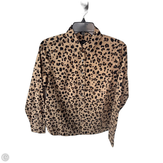 Top Long Sleeve By J. Crew In Animal Print, Size: S