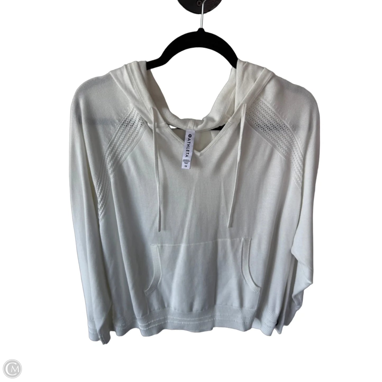 Sweater By Athleta In White, Size: 1x