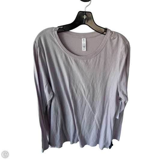 Athletic Top Long Sleeve Crewneck By Athleta In Purple, Size: Xl