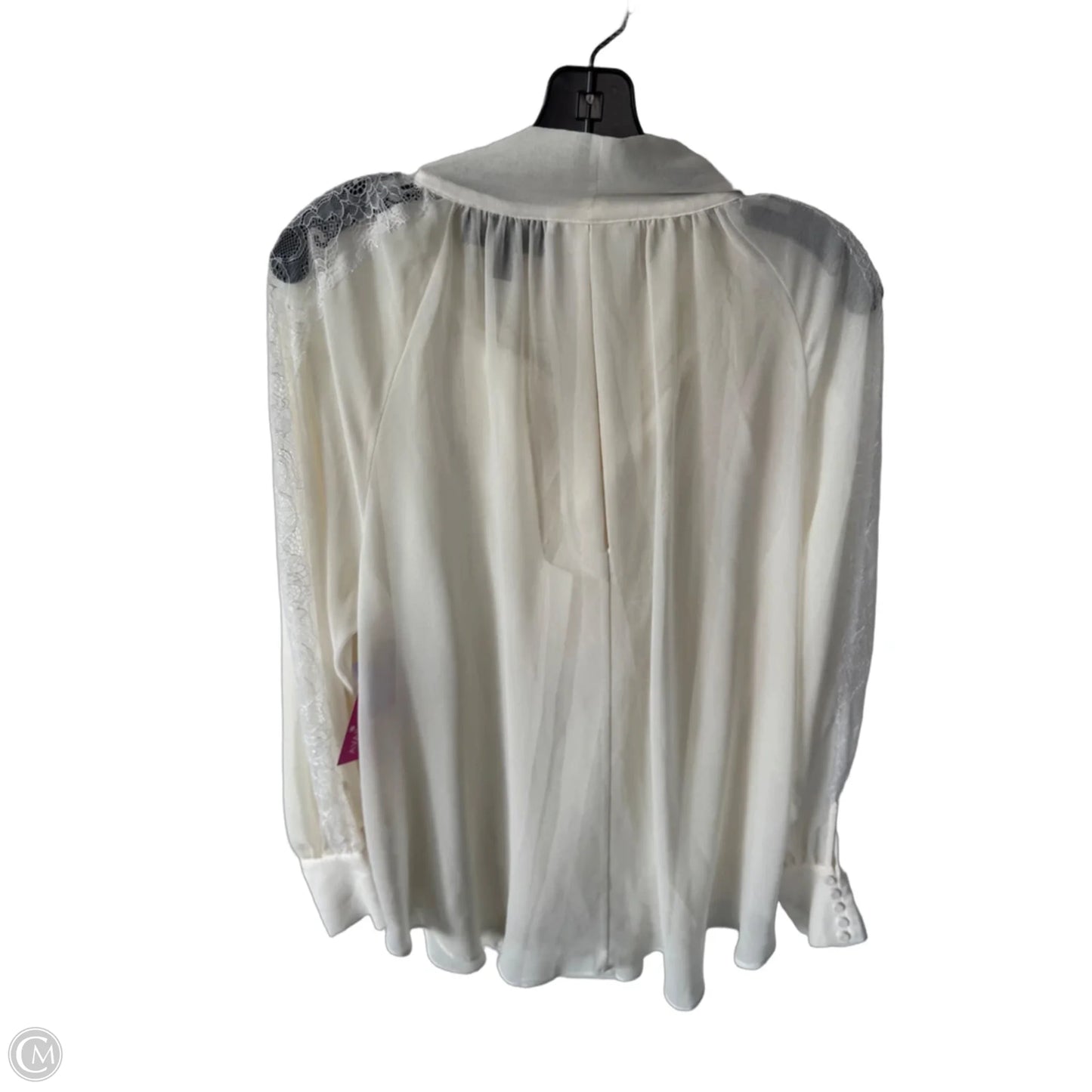 Top Long Sleeve By Lane Bryant In Cream, Size: Xl