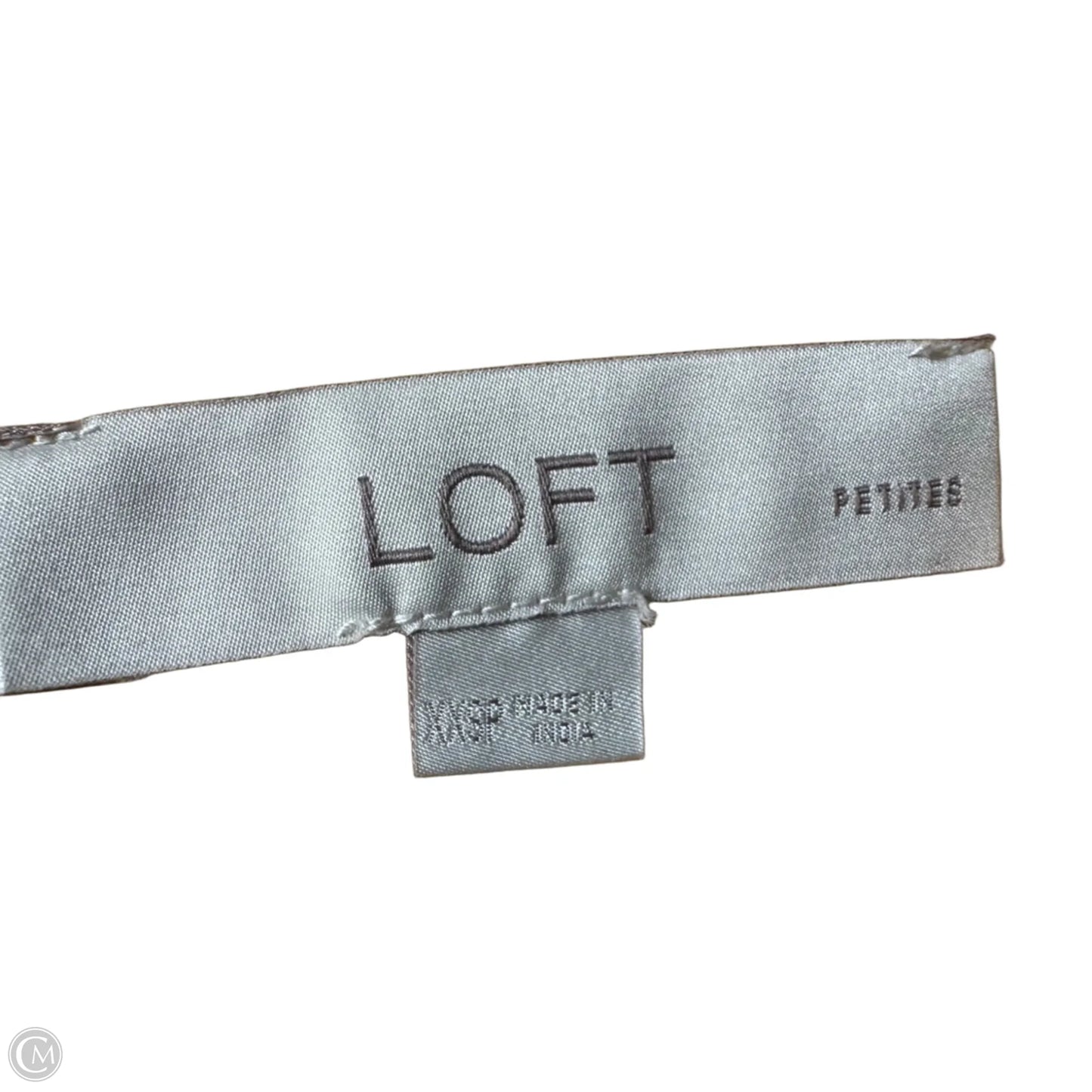 Top Short Sleeve By Loft In Yellow, Size: Xxsp
