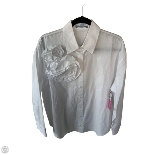 Top Long Sleeve By Antonio Melani In White, Size: M
