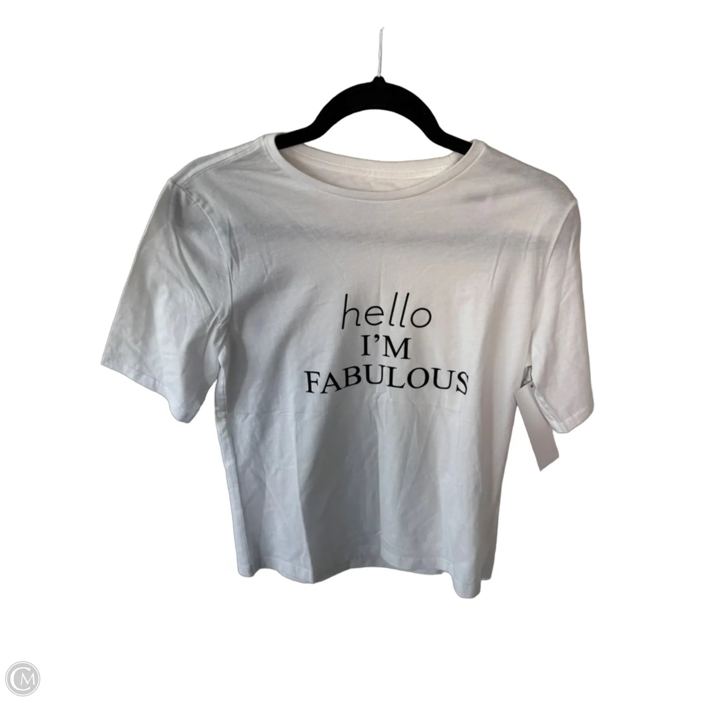 Top Short Sleeve Basic By Chicos In White, Size: Xs