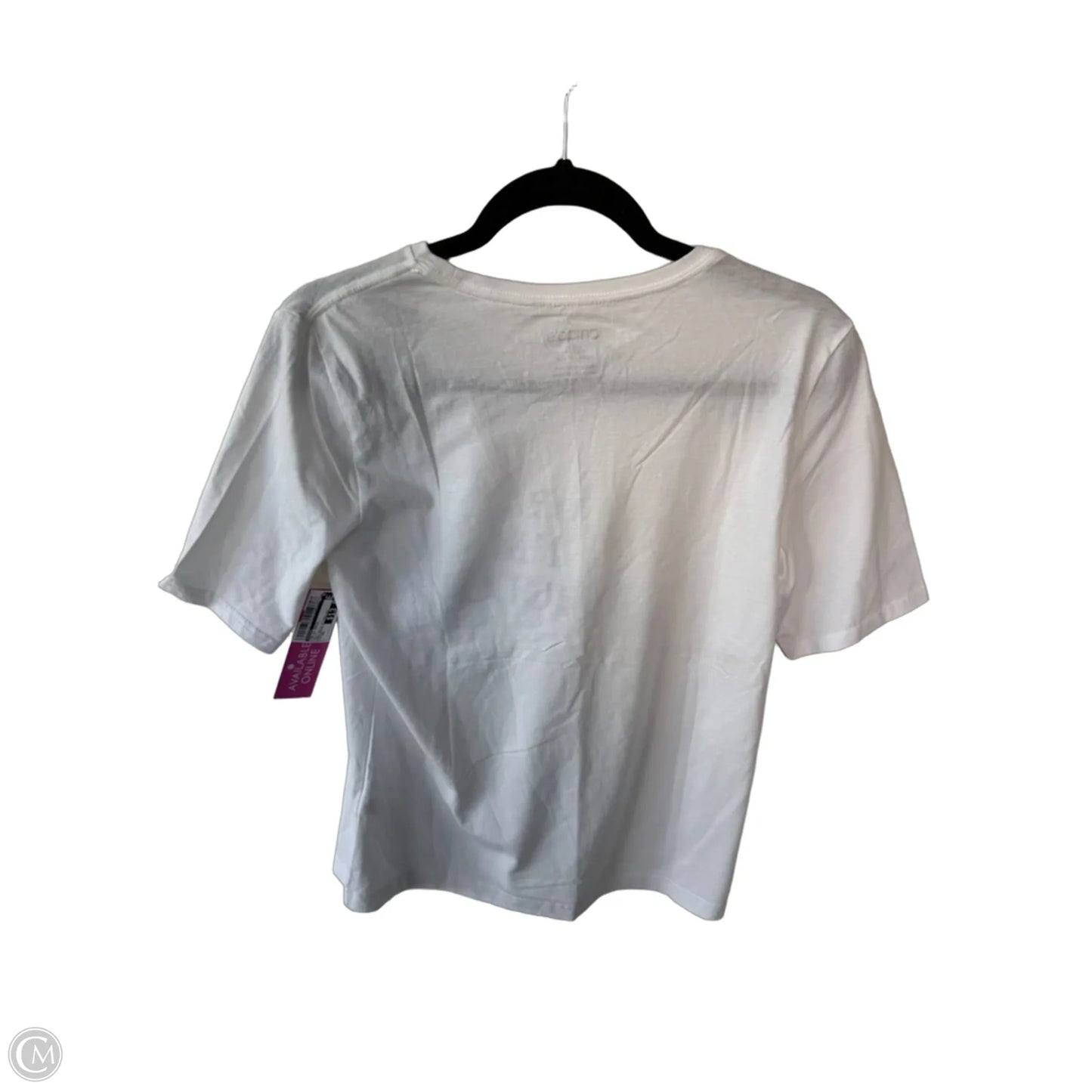 Top Short Sleeve Basic By Chicos In White, Size: Xs
