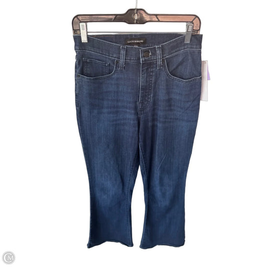 Jeans Flared By Lucky Brand In Blue Denim, Size: 8