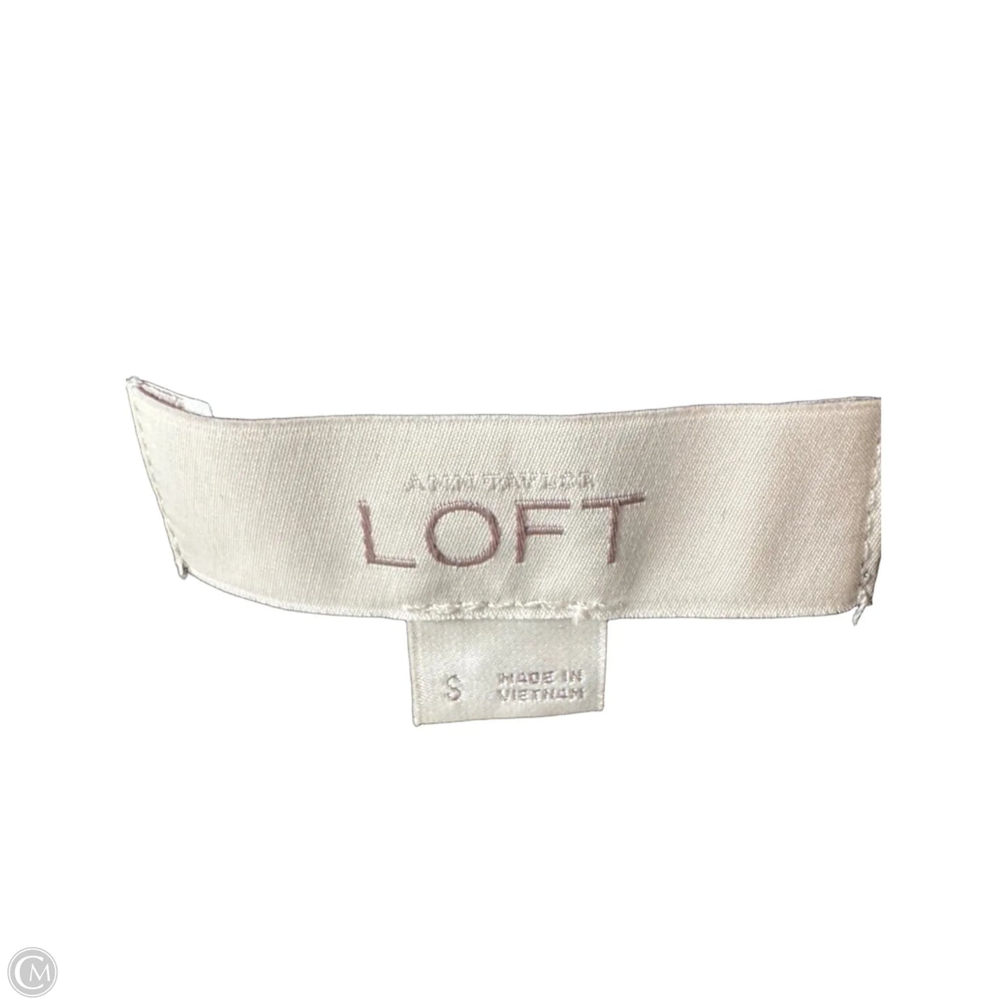 Top Sleeveless By Loft In Black, Size: S