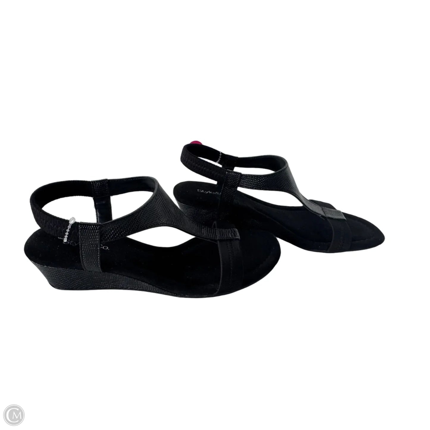 Sandals Heels Stiletto By Style And Company In Black, Size: 7.5