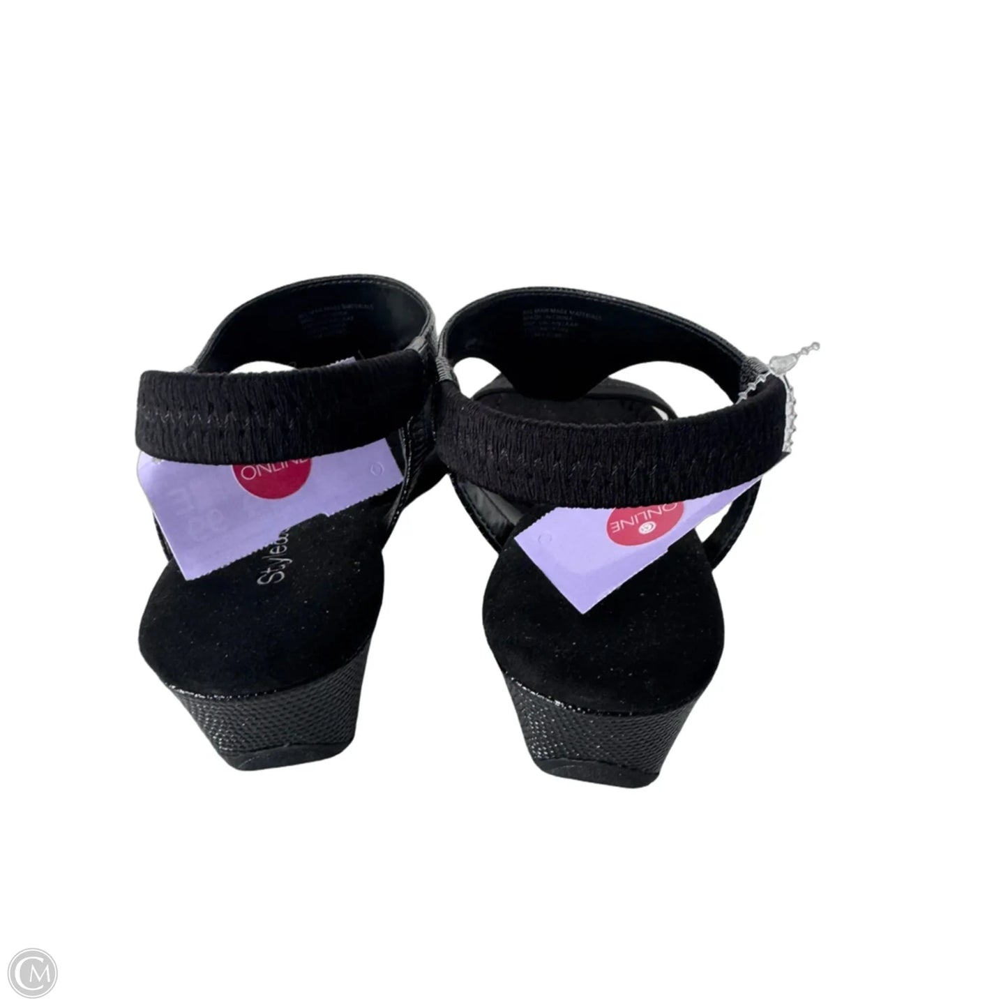 Sandals Heels Stiletto By Style And Company In Black, Size: 7.5
