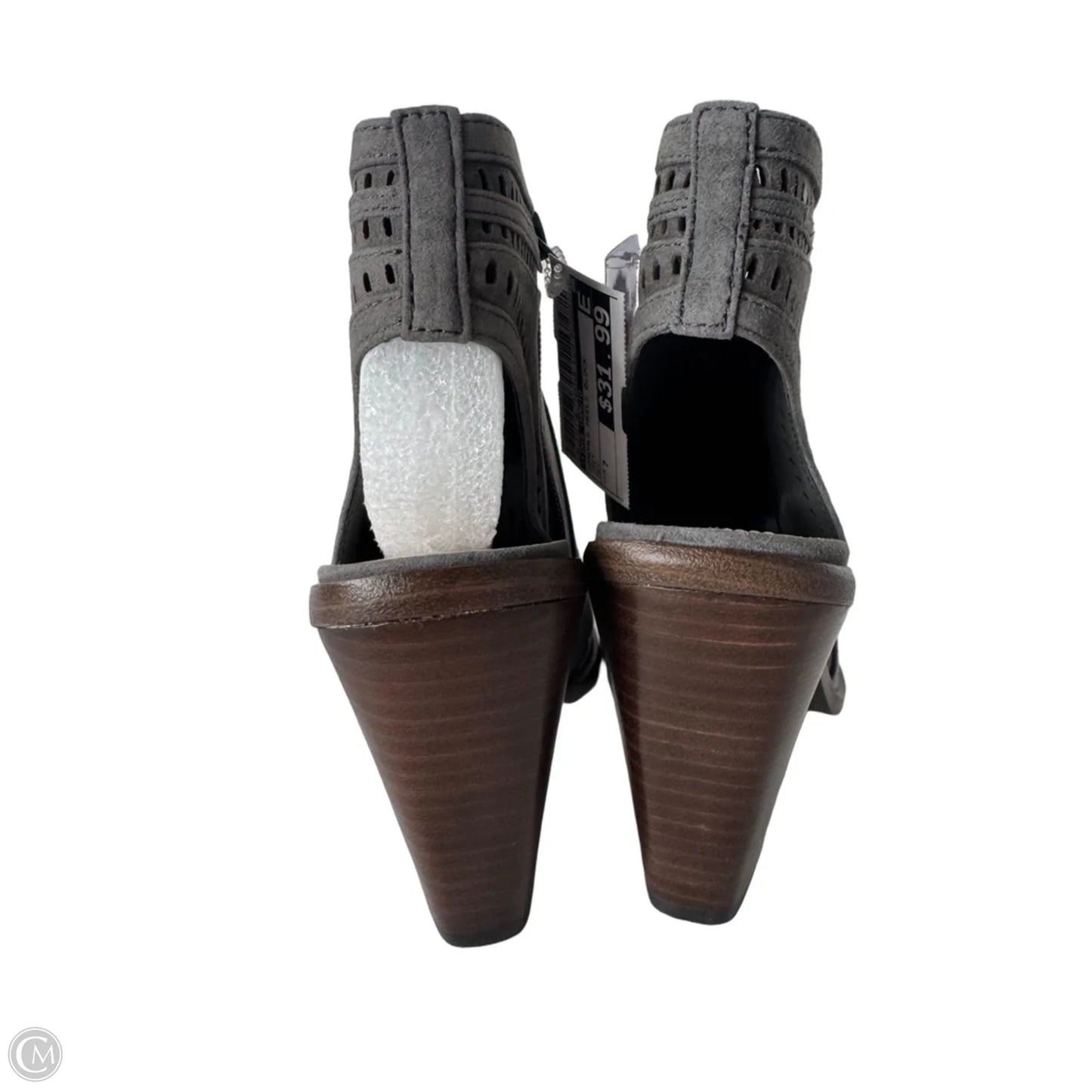 Sandals Heels Block By Vince Camuto In Grey, Size: 7