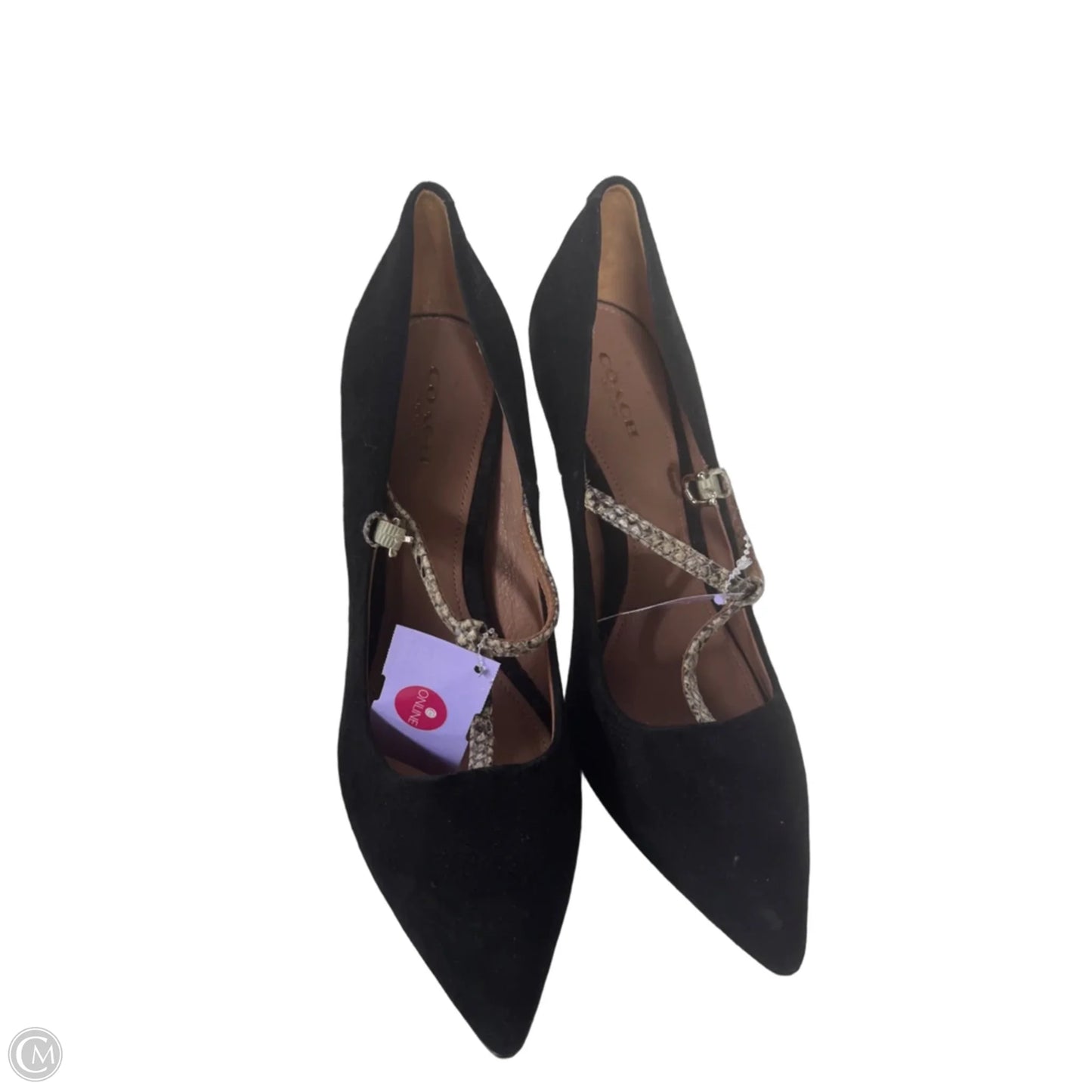 Shoes Designer By Coach In Black & Tan, Size: 8.5