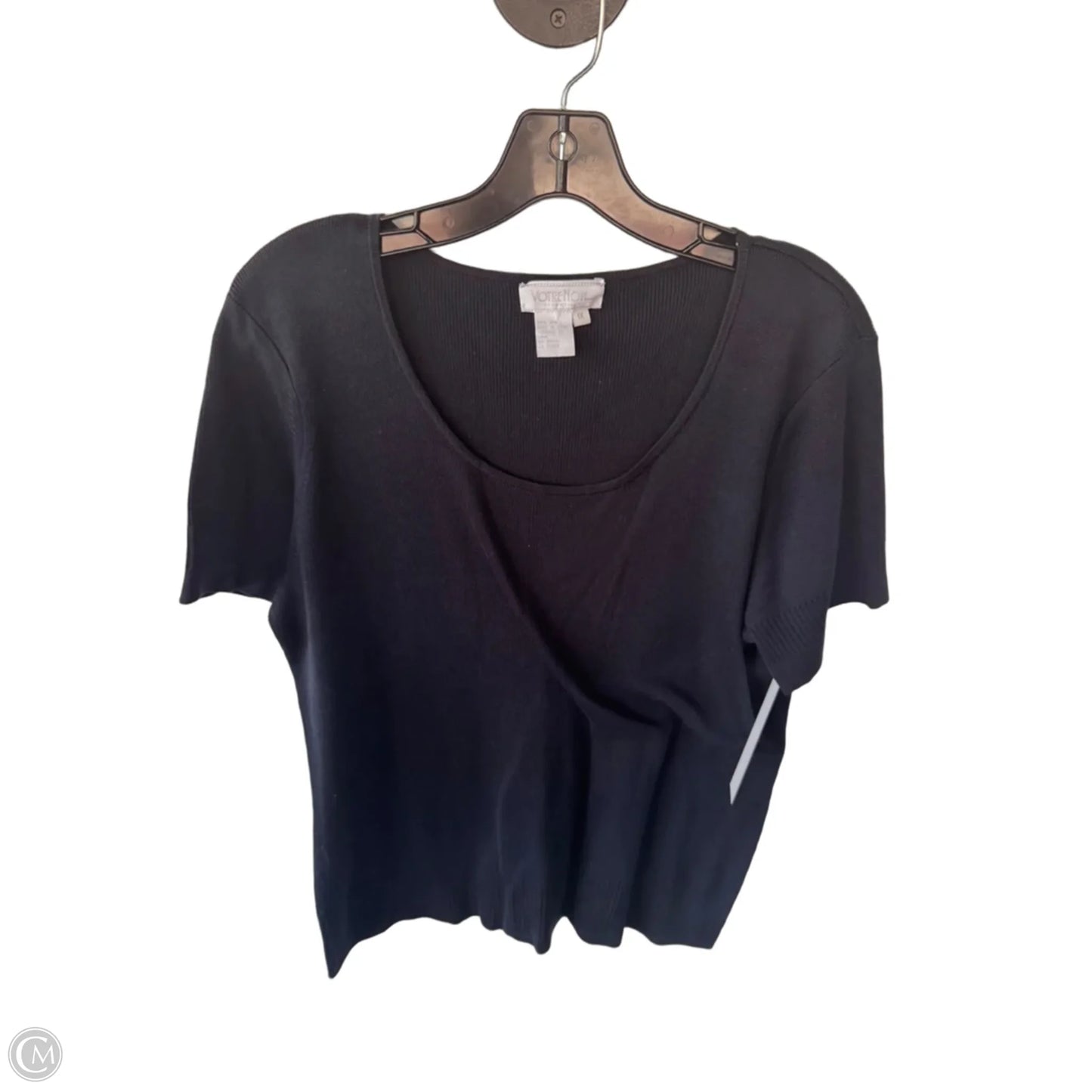 Sweater Short Sleeve By Votre Nom In Navy, Size: 1x