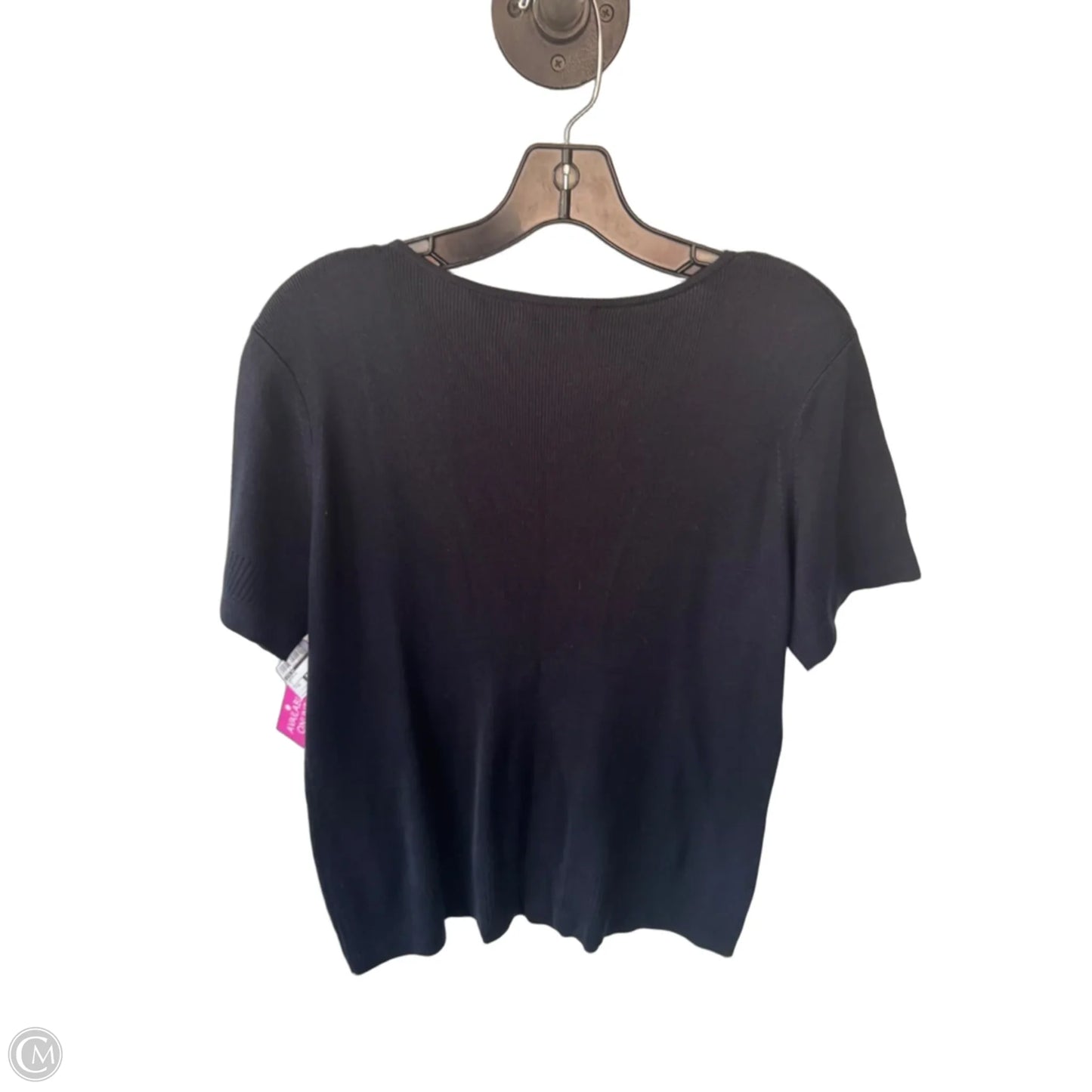 Sweater Short Sleeve By Votre Nom In Navy, Size: 1x