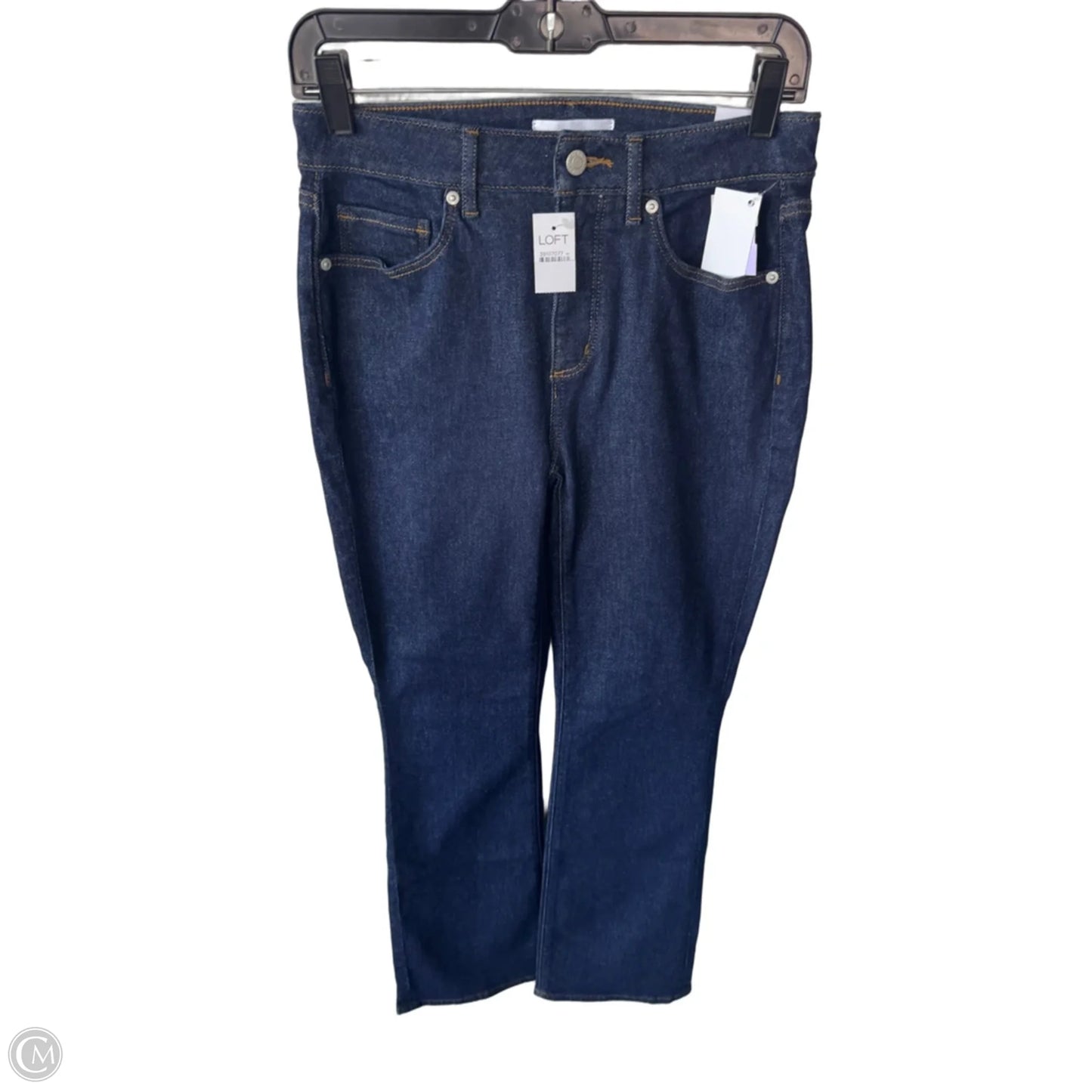 Jeans Boot Cut By Loft In Blue Denim, Size: 4