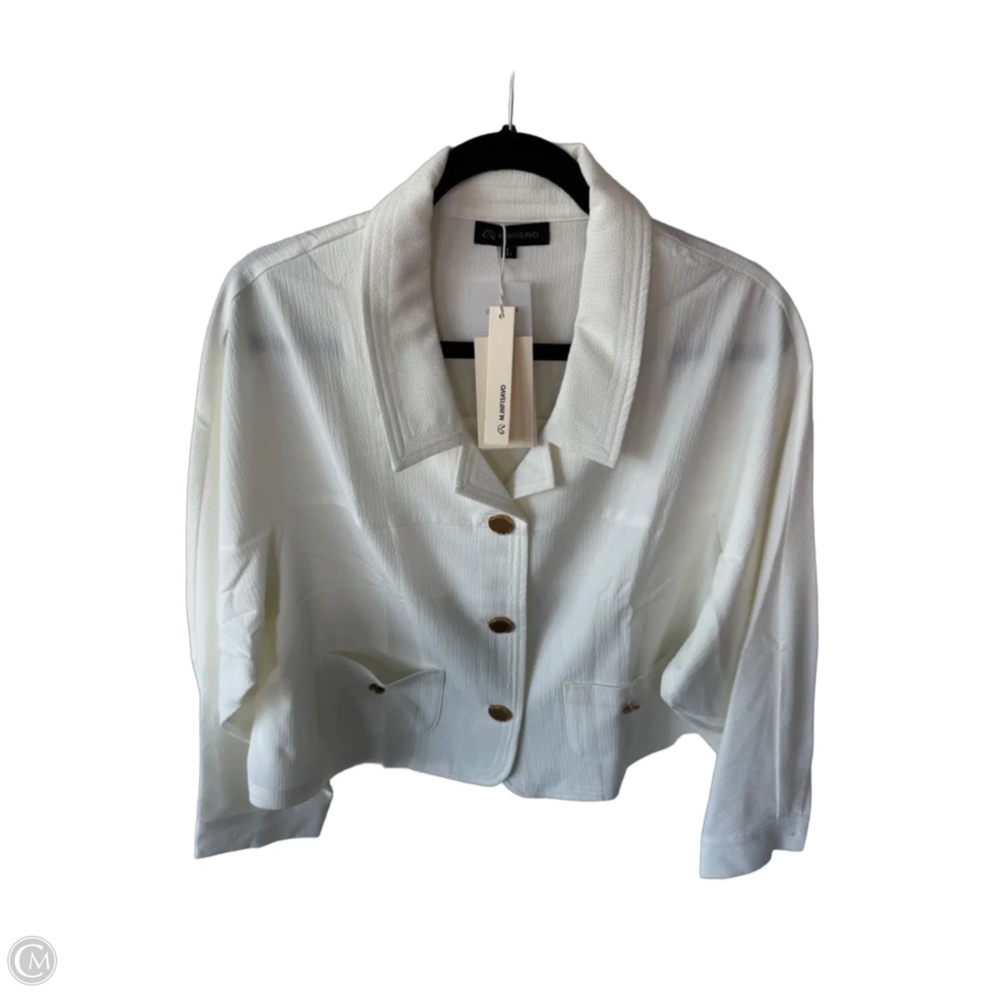 Jacket Other By Clothes Mentor In Cream, Size: L