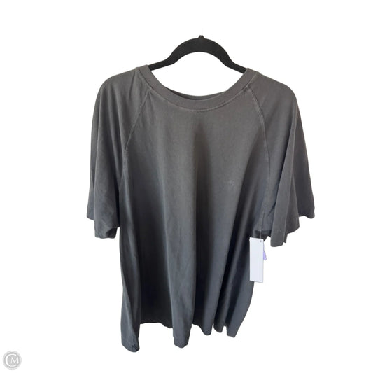 Top Short Sleeve By Free People In Grey, Size: Xl
